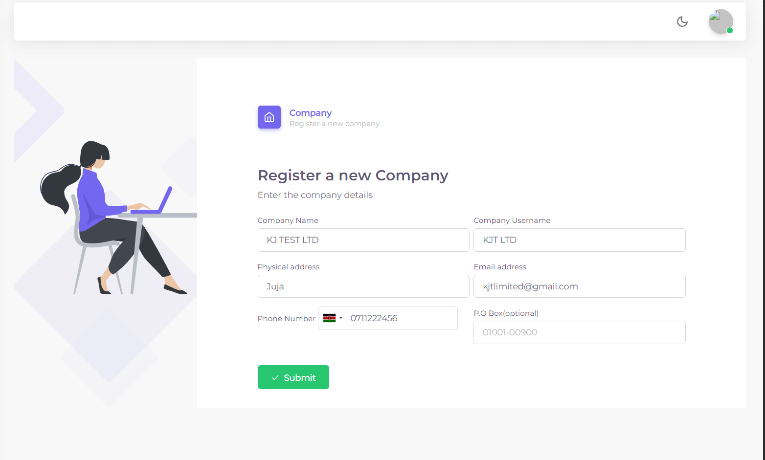 Add New Company Form